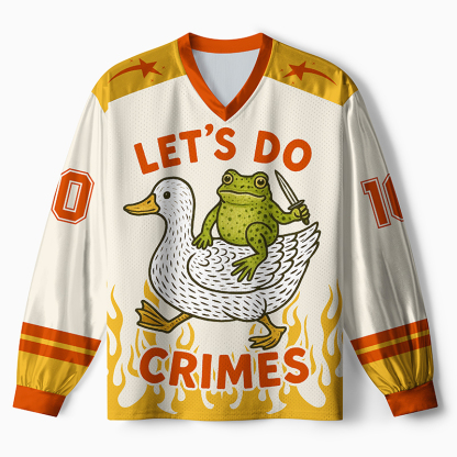 Tokyo-Tiger Let's Do Crimes Paneled Long Sleeve Jersey