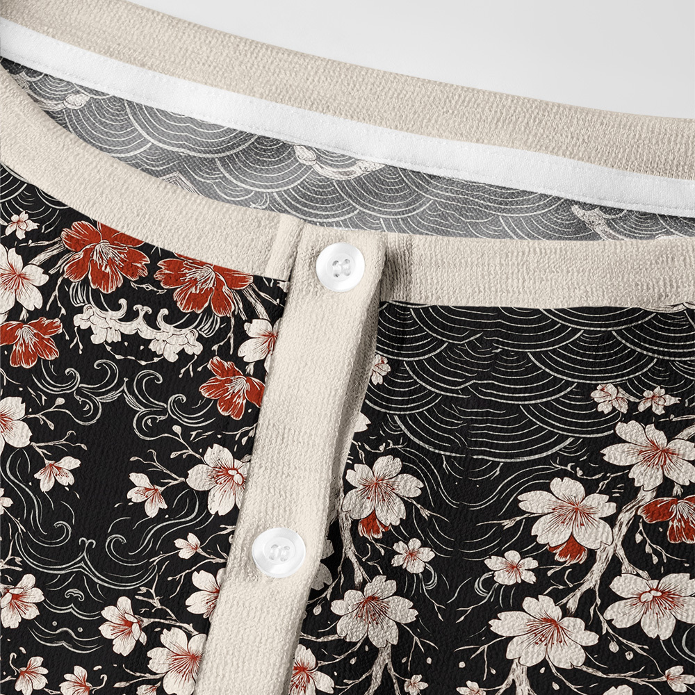 Tokyo-Tiger Vintage Sakura And Koi Women's Lightweight Cardigan