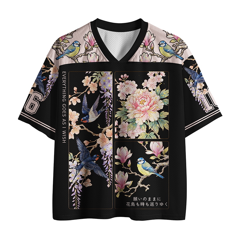 Tokyo-Tiger Spring Swallow Dance Mesh Jersey