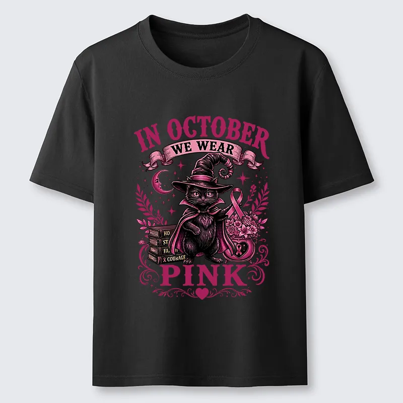 Tokyo-Tiger Witch Cat Breast Cancer Awareness Classic T-Shirt