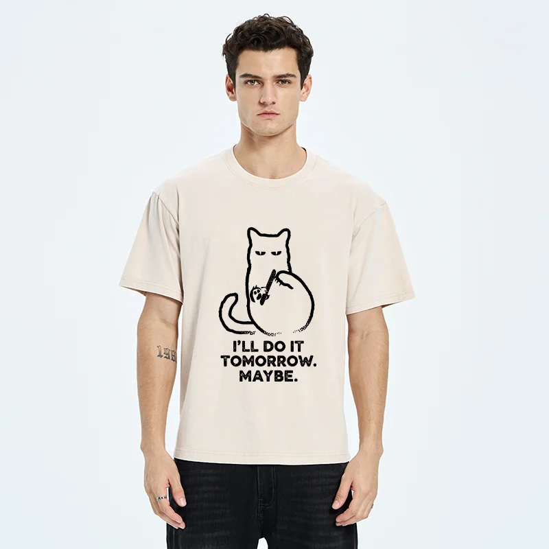 Tokyo-Tiger Do It Tomorrow Washed T-Shirt