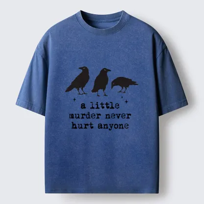 Tokyo-Tiger Crow Murder Vibe Washed T-Shirt