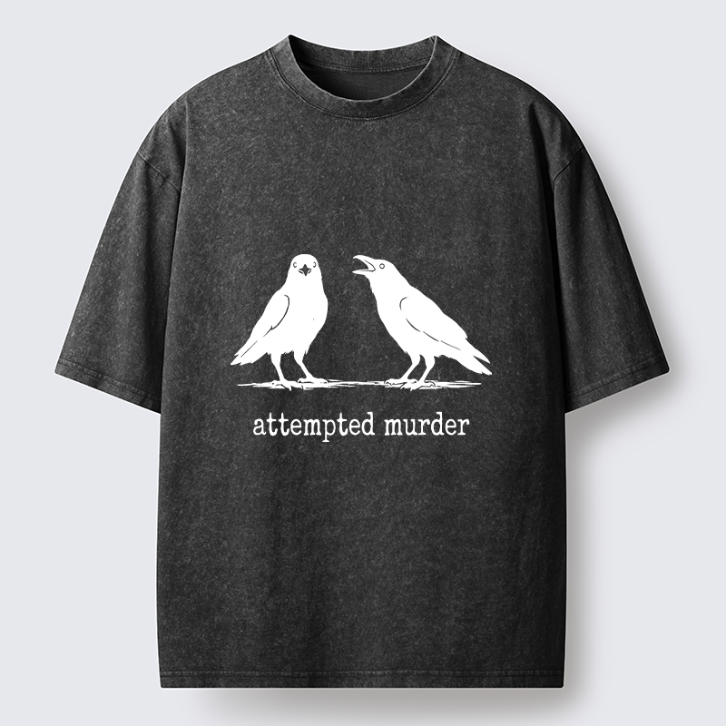 Tokyo-Tiger Funny Crow Meme Argument Washed T-Shirt