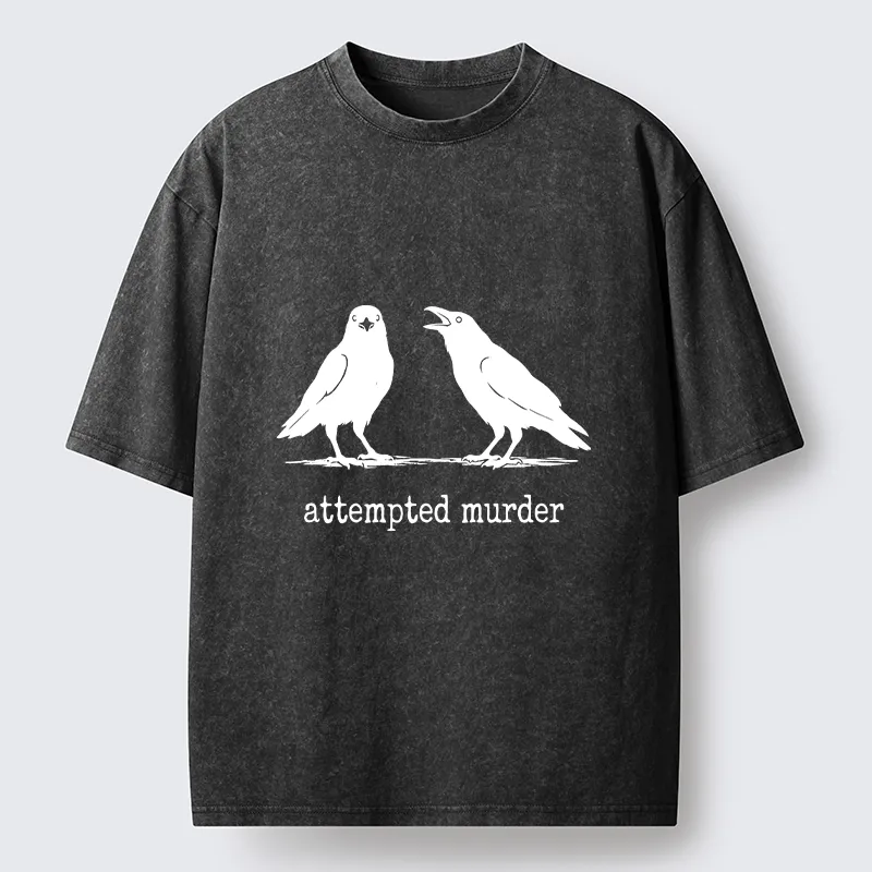 Tokyo-Tiger Funny Crow Meme Argument Washed T-Shirt
