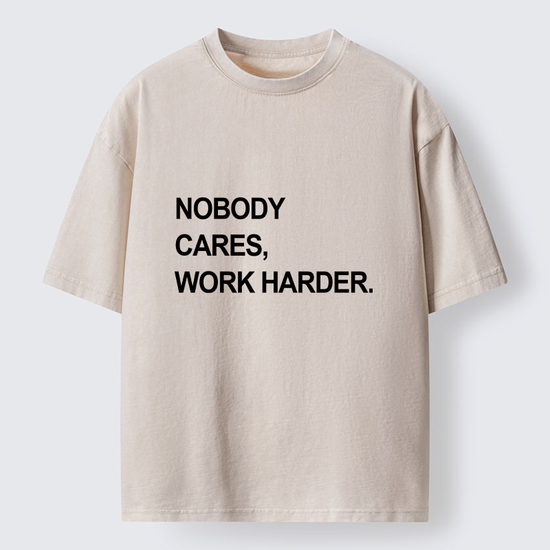 Tokyo-Tiger No Excuse Work Hard Meme Washed T-Shirt