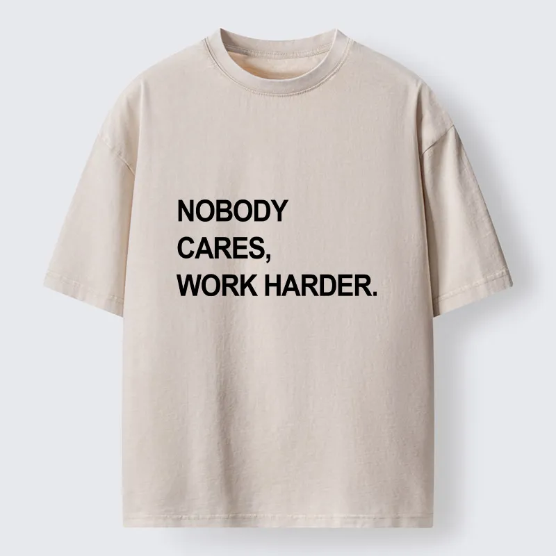 Tokyo-Tiger No Excuse Work Hard Meme Washed T-Shirt