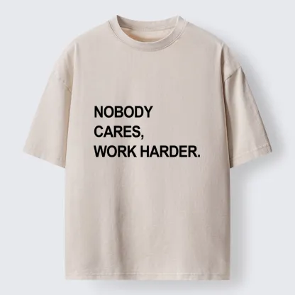 Tokyo-Tiger No Excuse Work Hard Meme Washed T-Shirt