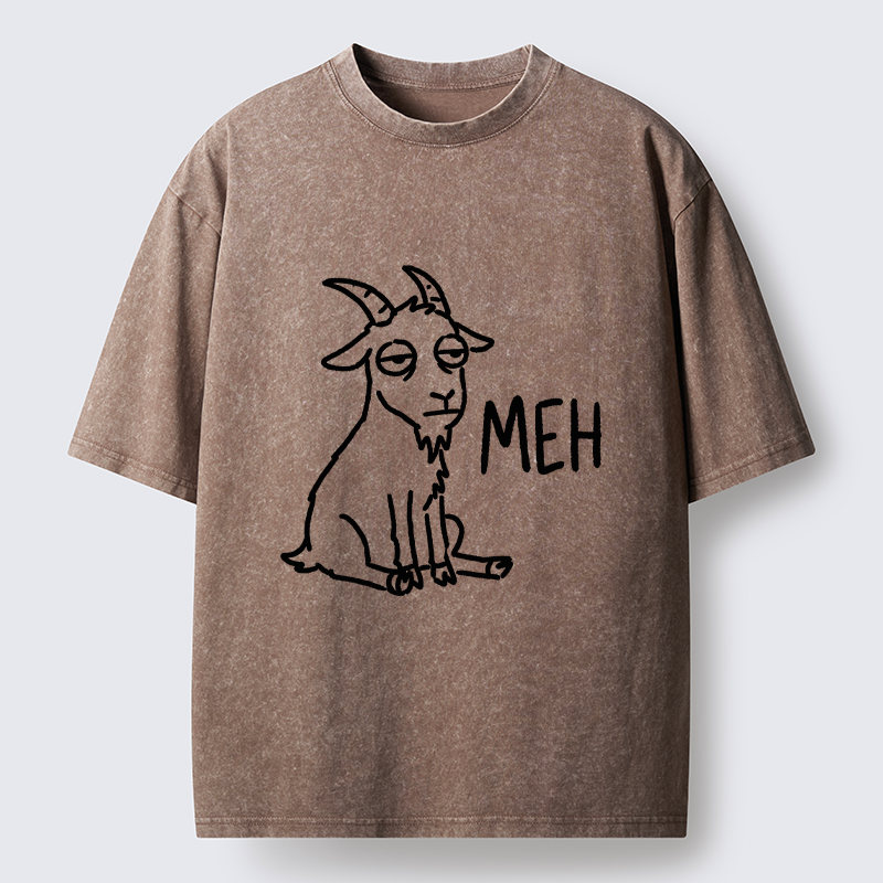 Tokyo-Tiger Funny Goat Meme Washed T-Shirt