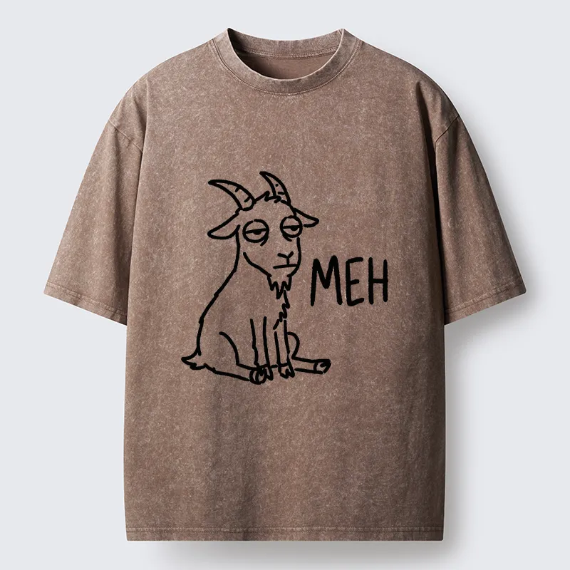 Tokyo-Tiger Funny Goat Meme Washed T-Shirt