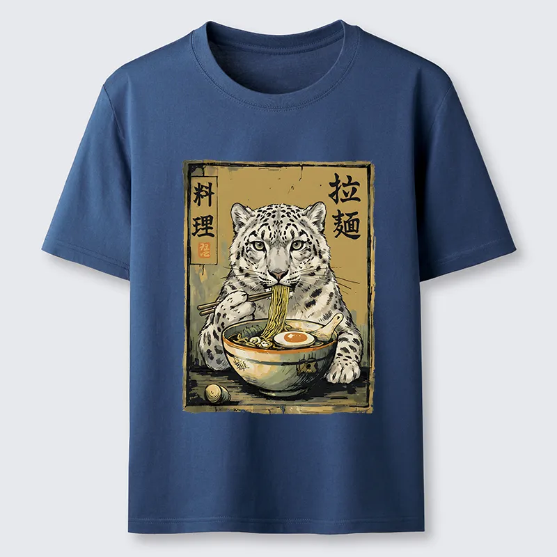 Tokyo-Tiger Ramen Snow Leopard Meme Classic T-Shirt