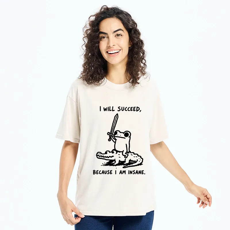 Tokyo-Tiger Warrior Frog Funny Meme Washed T-Shirt