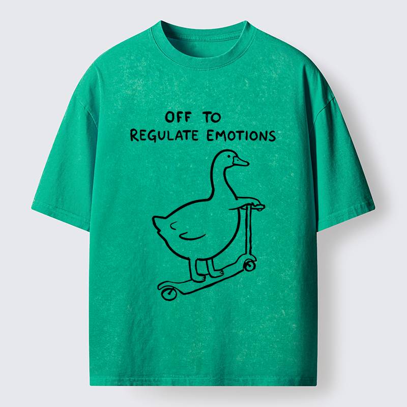 Tokyo‑Tiger Stupid Goose Meme Washed T‑Shirt