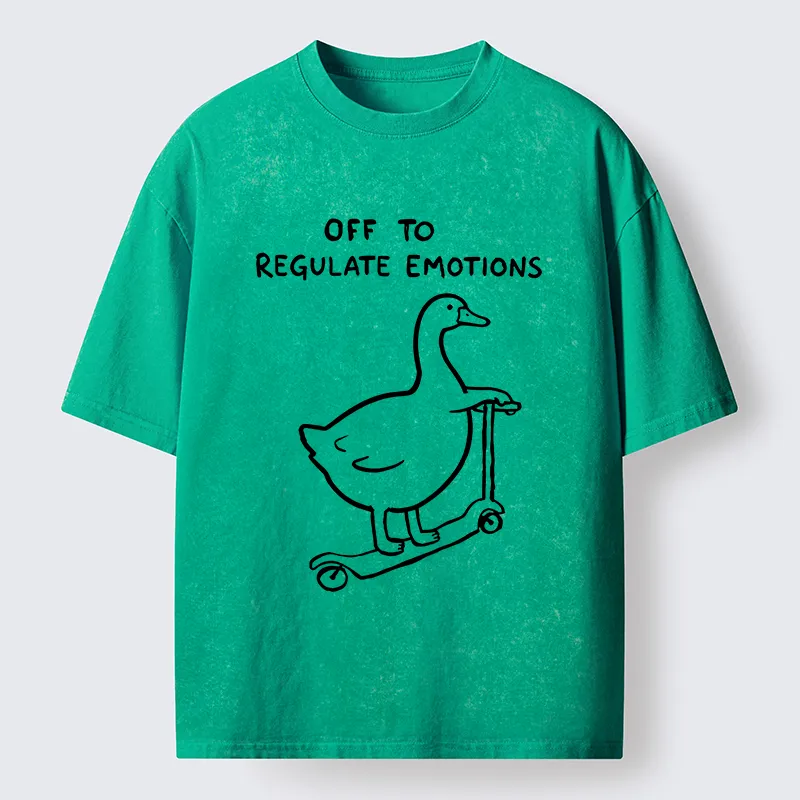 Tokyo‑Tiger Stupid Goose Meme Washed T‑Shirt