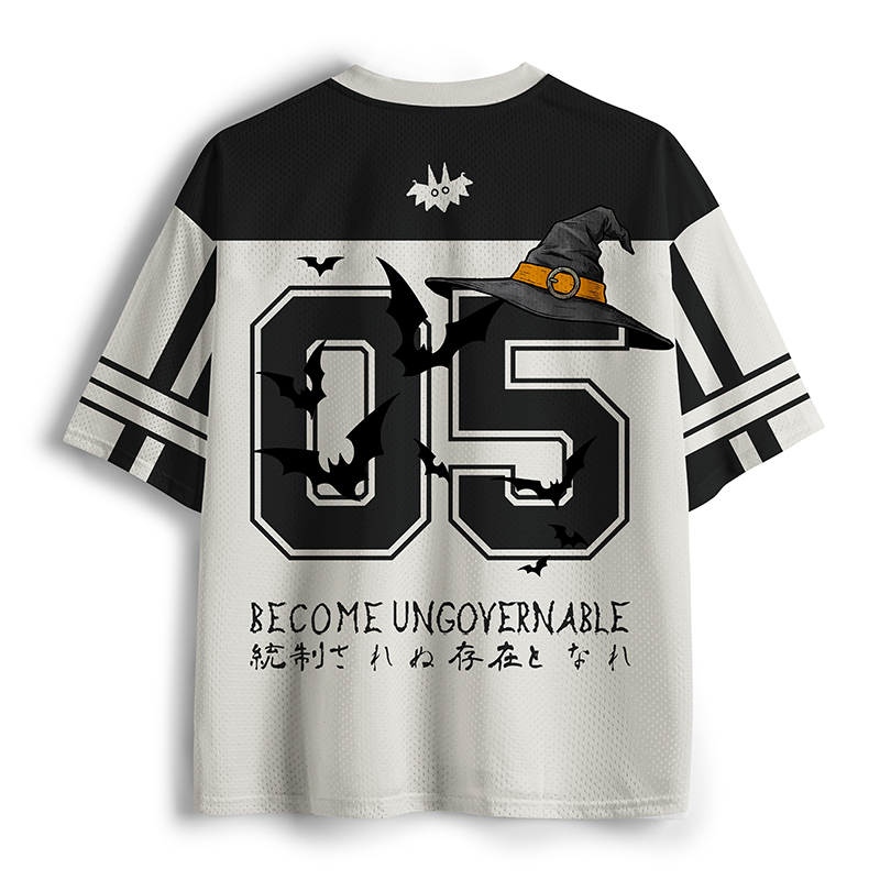 Tokyo-Tiger Rebellious Witch Cat Meme Mesh Jersey