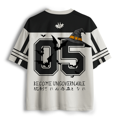 Tokyo-Tiger Rebellious Witch Cat Meme Mesh Jersey