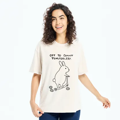 Tokyo-Tiger Rabbit Goes To Play Pranks Washed T-Shirt