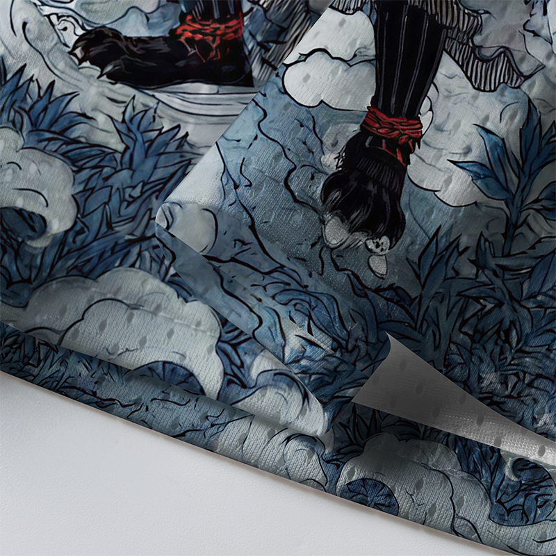 Tokyo-Tiger Shadow Samurai Cat Mesh Jersey