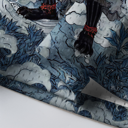 Tokyo-Tiger Shadow Samurai Cat Mesh Jersey
