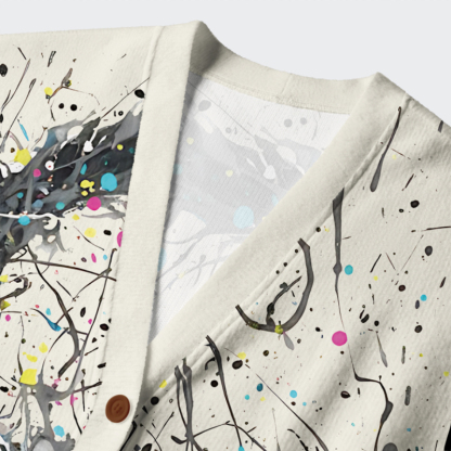 Tokyo-Tiger In the Spectrum of Cats Ugly Cardigan Sweater