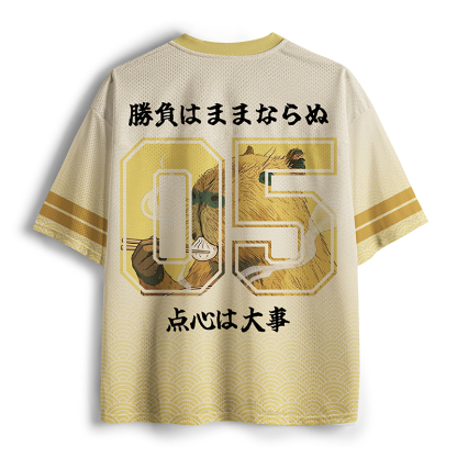 Tokyo-Tiger Meme Capybara Snack Mesh Jersey