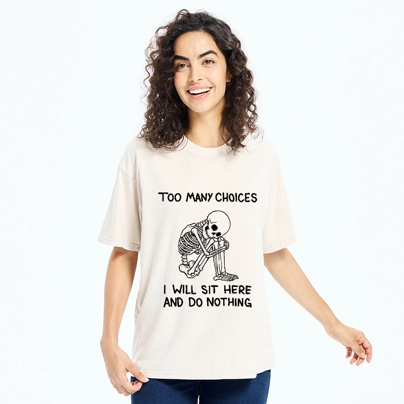 Tokyo‑Tiger Meme Do Nothing Washed T‑Shirt