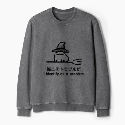 Tokyo-Tiger Mischief Magic Dude Washed Terry Sweatshirt