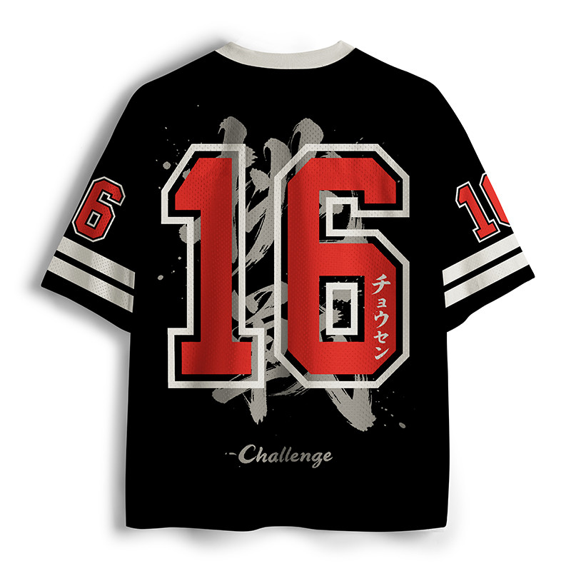Tokyo-Tiger Ink Art Challenge Kanji Mesh Jersey