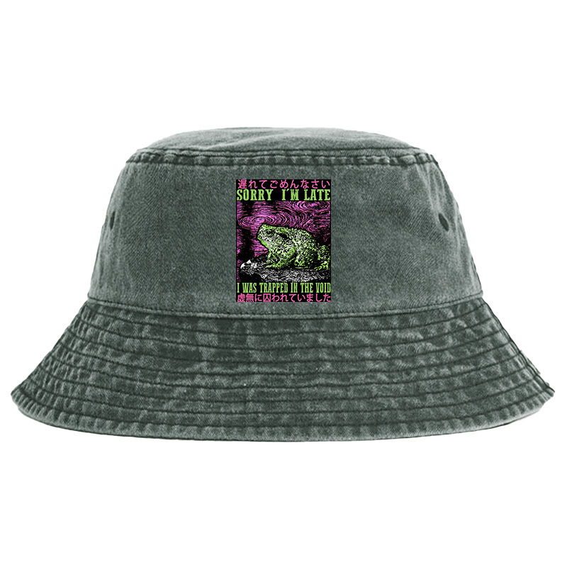 Tokyo-Tiger Frogs Trapped In The Void Washed Bucket Hat