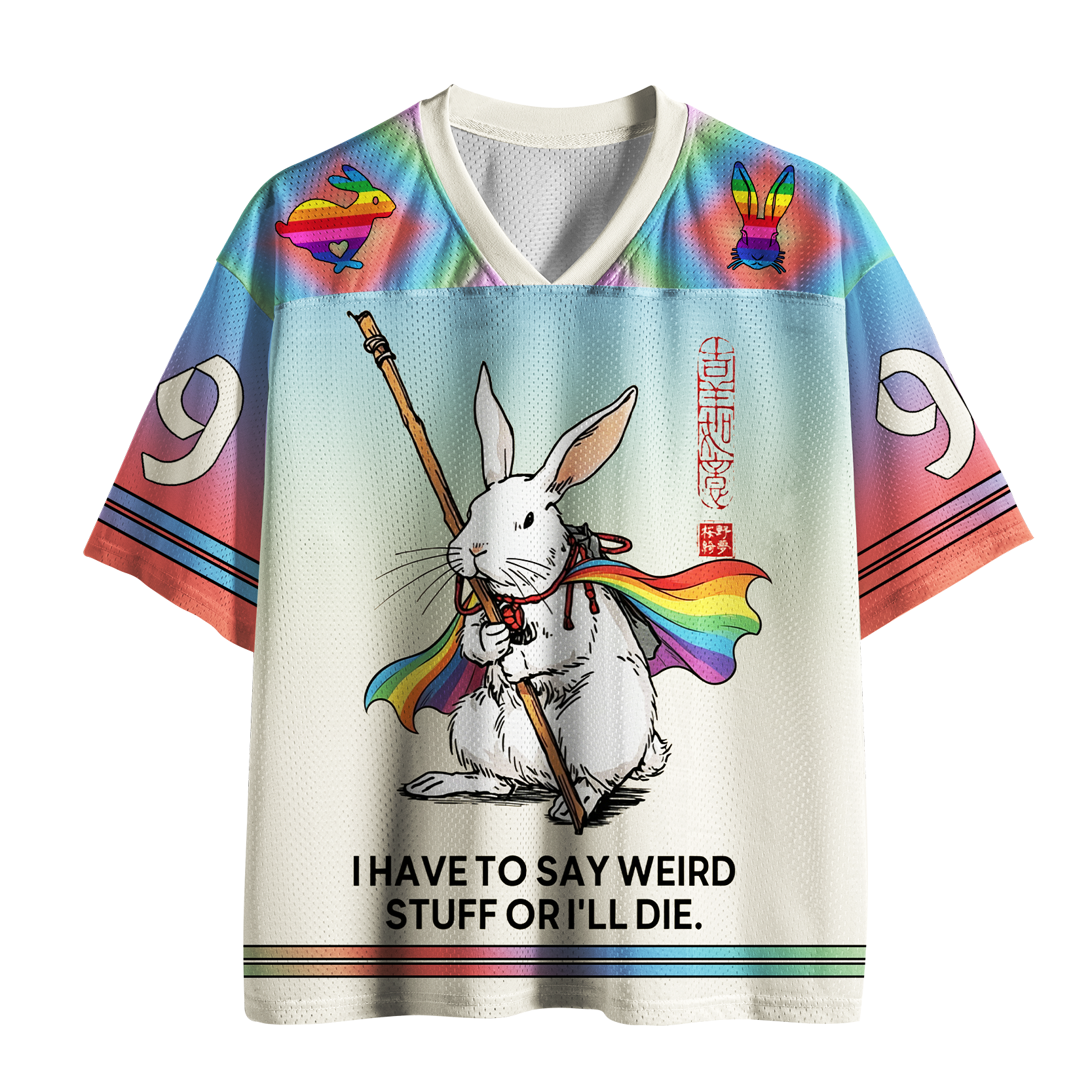 Tokyo-Tiger Weird Or Die Bunny Mesh Jersey Sale
