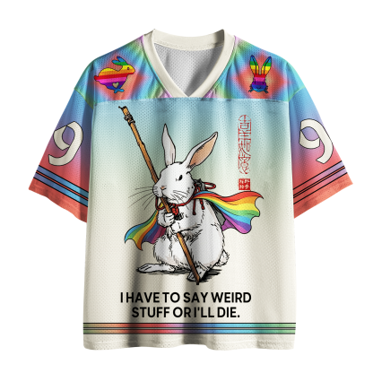 Tokyo-Tiger Weird Or Die Bunny Mesh Jersey