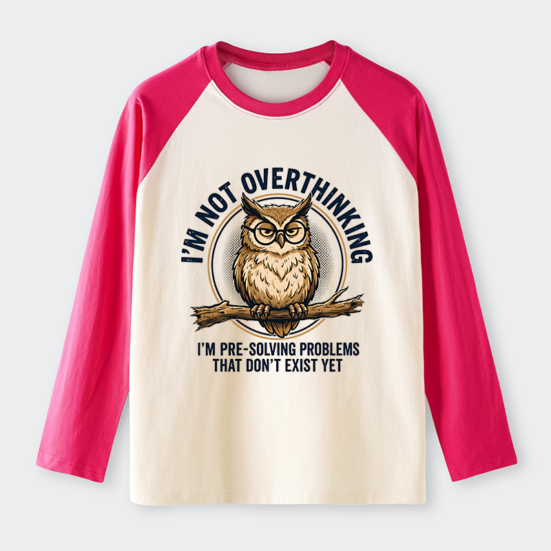 Tokyo-Tiger Overthink Master Owl Raglan Long Sleeve T-shirt