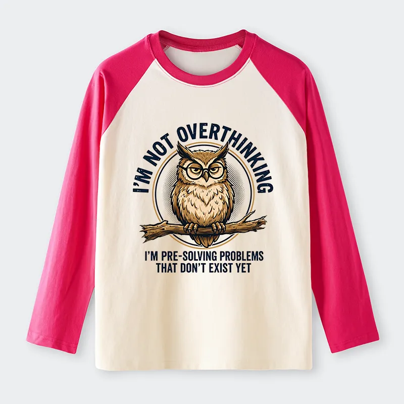 Tokyo-Tiger Overthink Master Owl Raglan Long Sleeve T-shirt