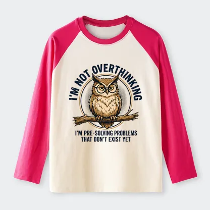 Tokyo-Tiger Overthink Master Owl Raglan Long Sleeve T-shirt