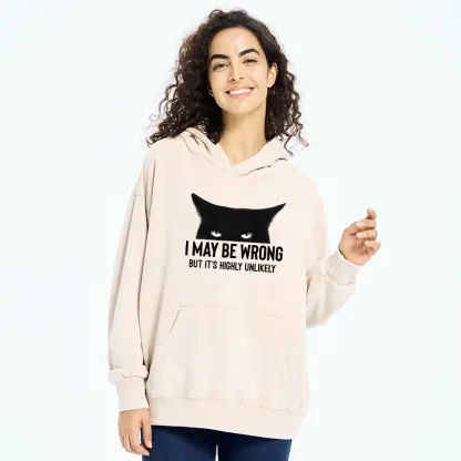 Tokyo-Tiger Cat Can Do No Wrong Washed Hoodie