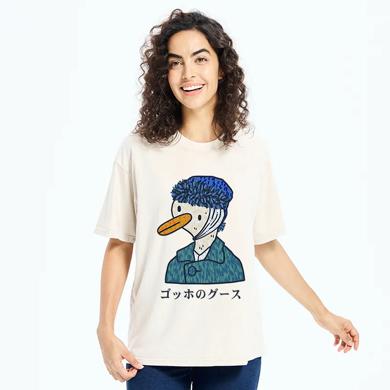 Tokyo-Tiger Van Gogh's Goose Washed T-Shirt