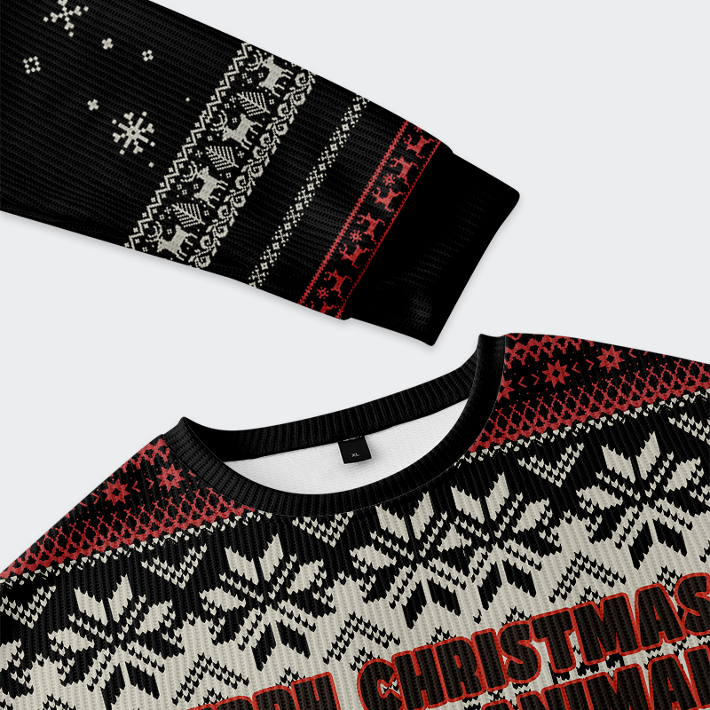 Tokyo-Tiger Santa’s Mugshot Christmas Ugly Sweatshirt