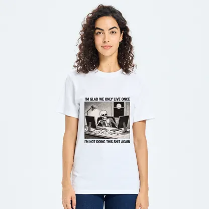 Tokyo-Tiger Funny Skeleton Coffee Break Meme Classic T-Shirt