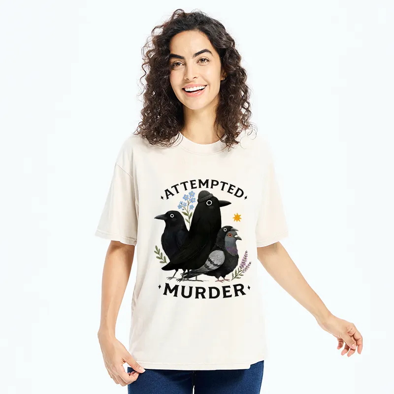 Tokyo-Tiger Funny Crow Squad Meme Washed T-Shirt