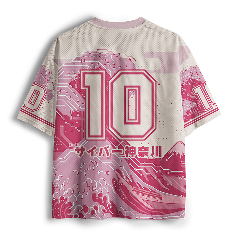 Tokyo-Tiger Cyber Great Wave Mesh Jersey