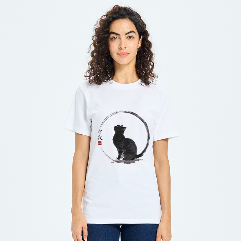 Tokyo-Tiger Traditional Zen Ink Cat Classic T-Shirt