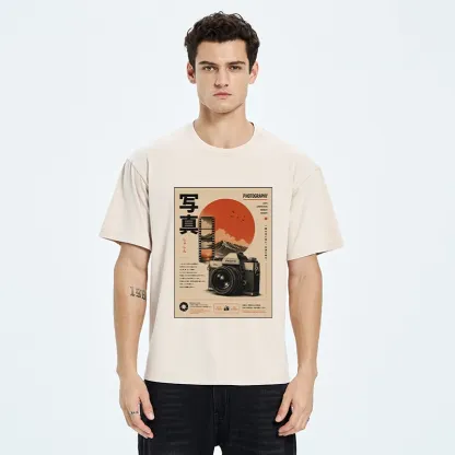 Tokyo-Tiger Vintage Japanese Photography Camera Poster Washed T-Shirt