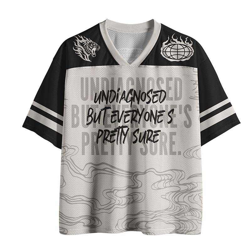 Tokyo-Tiger Self-diagnosed Illness Funny Mesh Jersey