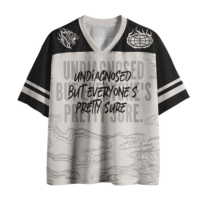 Tokyo-Tiger Self-diagnosed Illness Funny Mesh Jersey