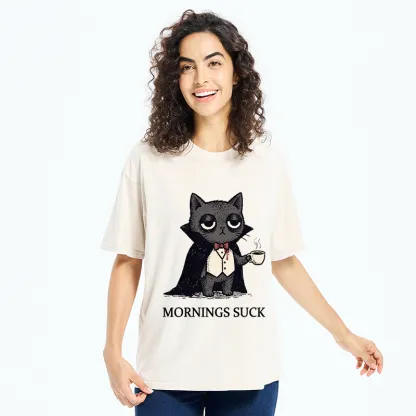 Tokyo-Tiger Funny Night Cat Meme Washed T-Shirt
