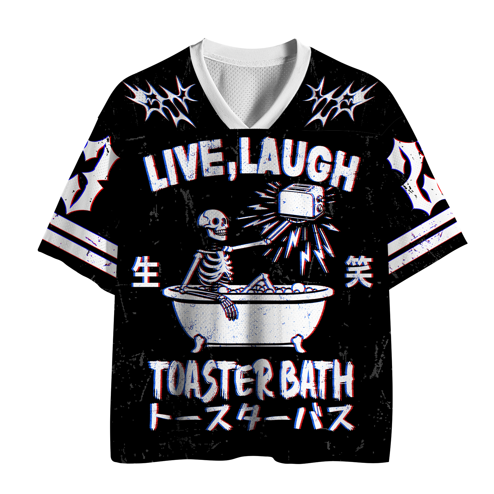 Tokyo-Tiger Glitch Live,Laugh,Toast Mesh Jersey