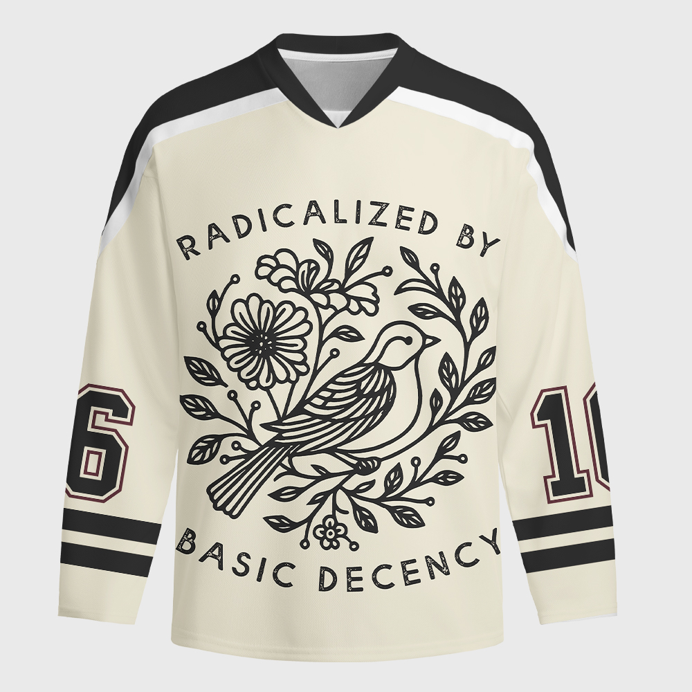 Tokyo-Tiger Pigeon That Was Moved Three Long-Sleeve Hockey Jersey