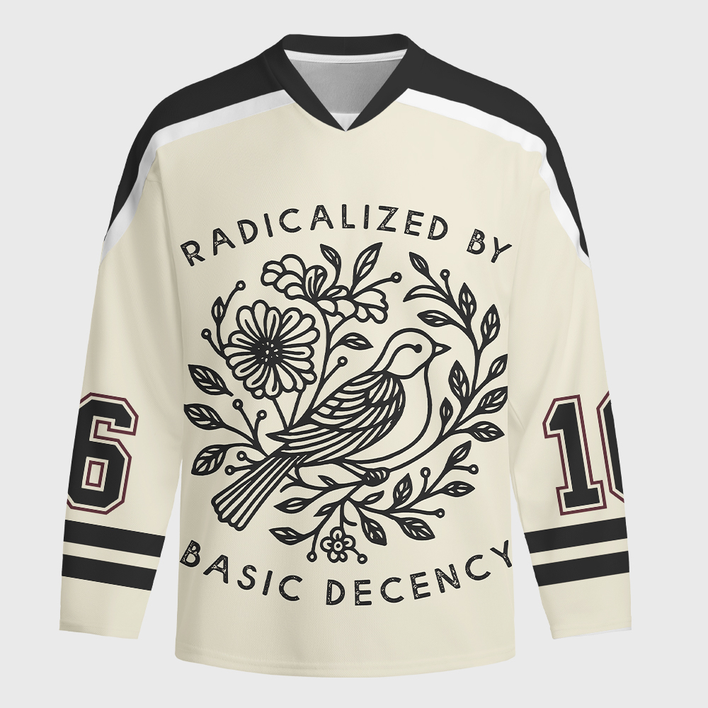 Tokyo-Tiger Pigeon That Was Moved Three Long-Sleeve Hockey Jersey