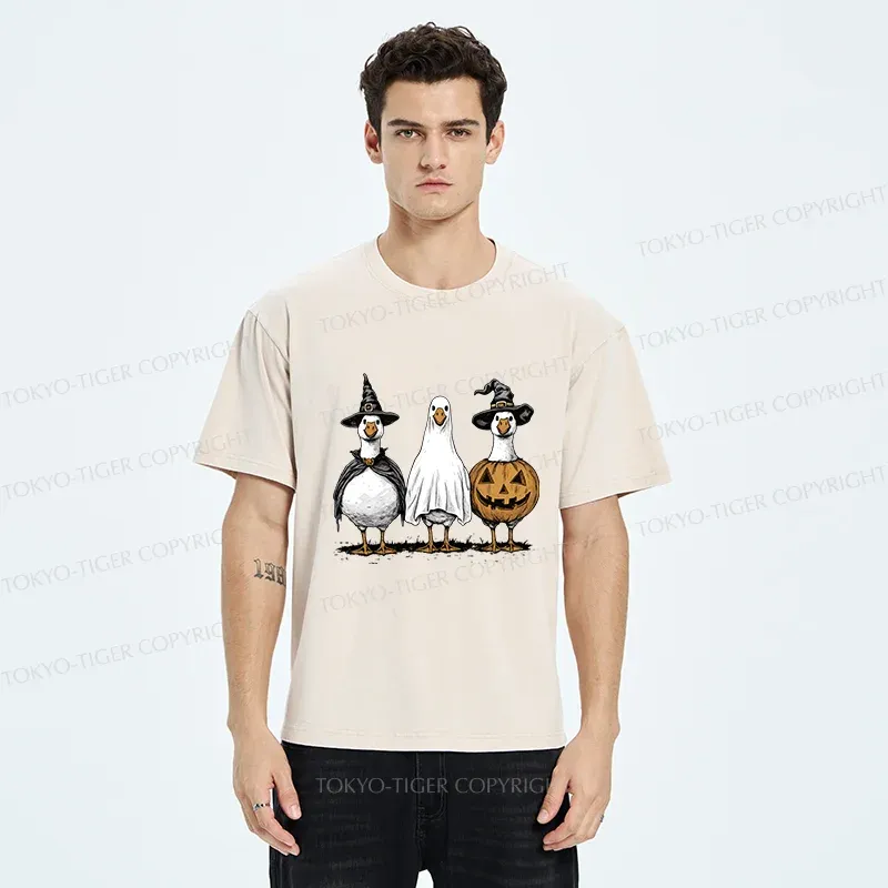 Tokyo-Tiger Halloween Goose Washed T-Shirt
