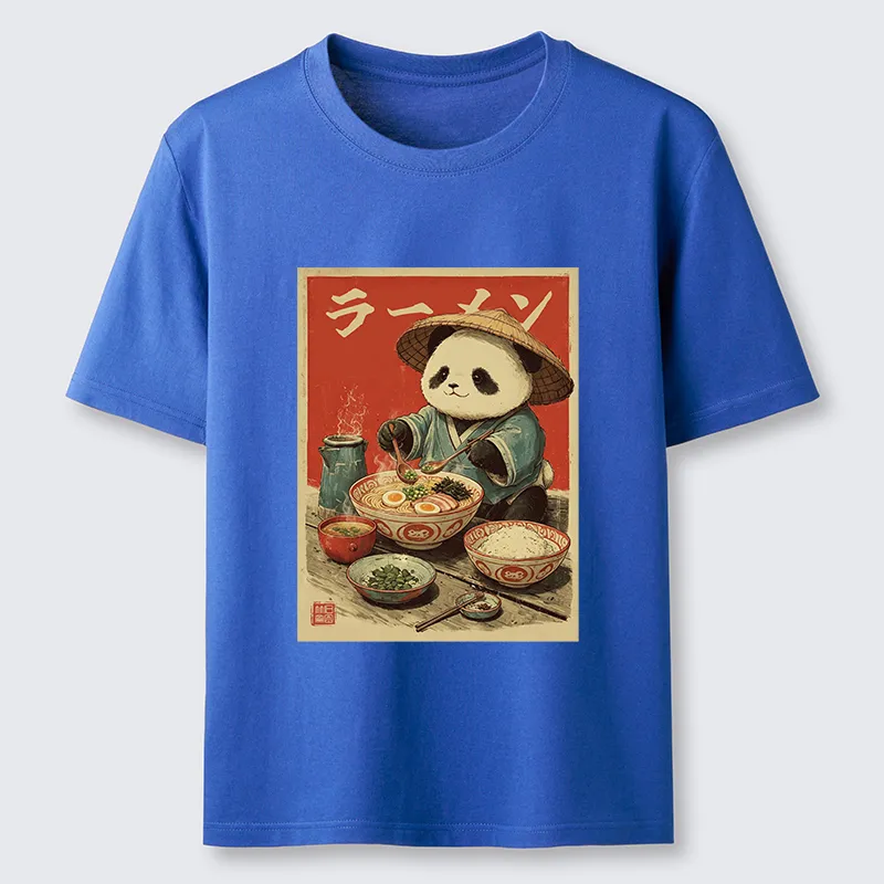 Tokyo-Tiger Panda Enjoying Ramen Classic T-Shirt