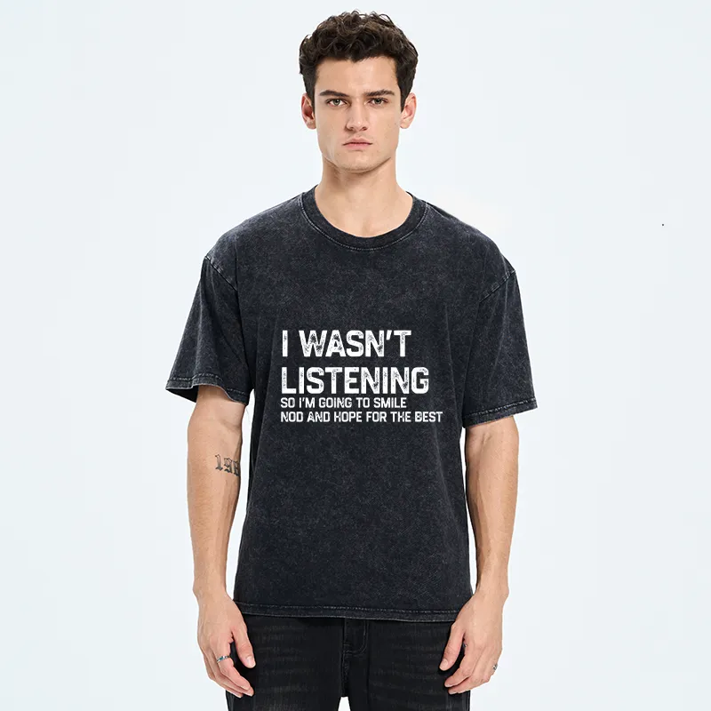 Tokyo-Tiger Indifferent To Everything Washed T-Shirt